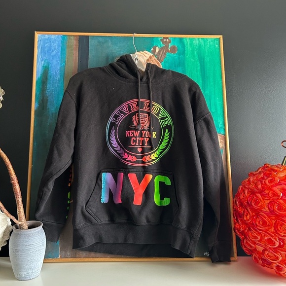 Black NYC Graphic Hoodie - Picture 3 of 14